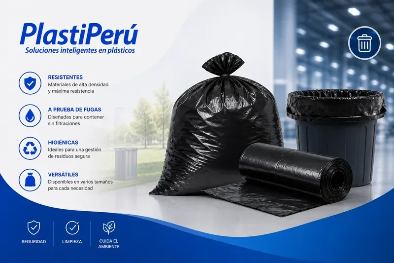 Bolsas para basura recicladas PlastiPerú