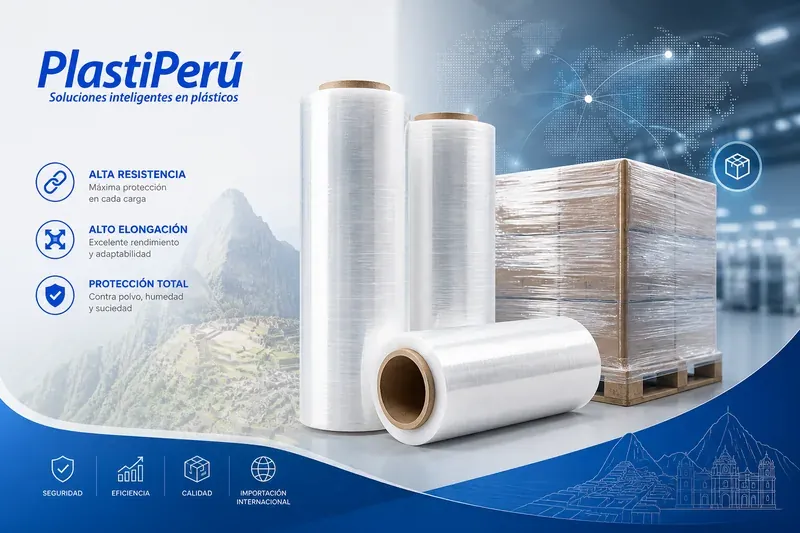 Stretch film para paletizado y protección de carga PlastiPerú